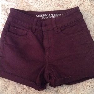 American Eagle Maroon Shorts